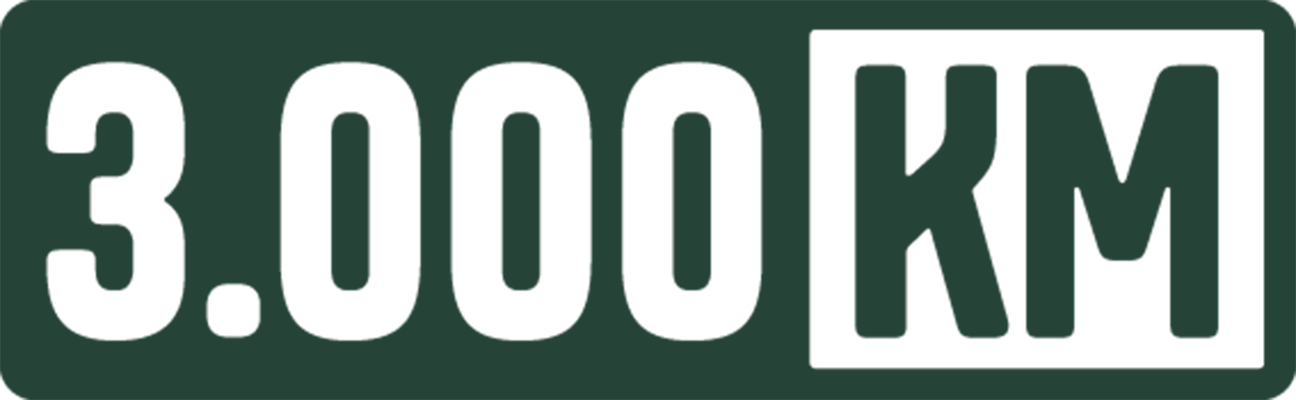 3000km